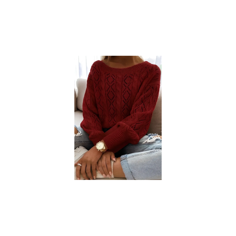 Pull torsadé femme