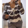 Pull en laine à lacets Pull en laine à lacets