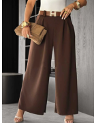 Pantalon large en viscose